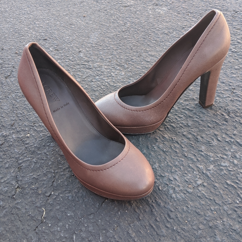 J. Crew Brown Pumps size 10
